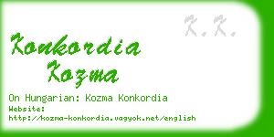 konkordia kozma business card